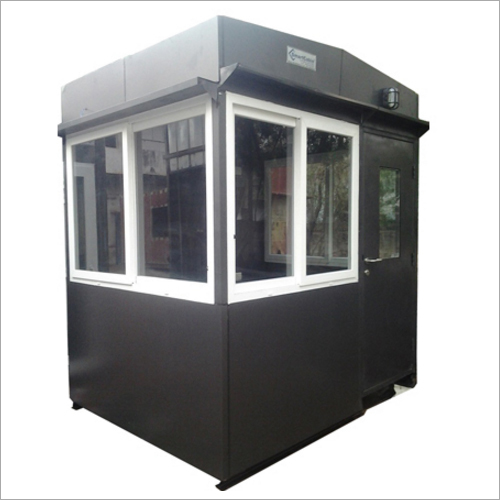 Office Security Cabin - Color: Black