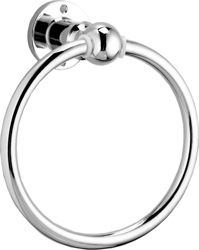 Towel Ring Tarzen Brass - 202 Grade Stainless Steel, Round Shape | Concealed Screw Mounting with Elegant and Relaxed Design