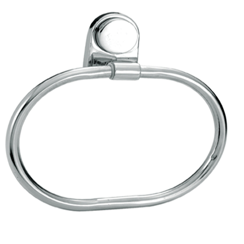 Towel Ring - High Quality 202 Grade Stainless Steel, Elegant Round Design with Concealed Screw Mounting and Brass Bracket