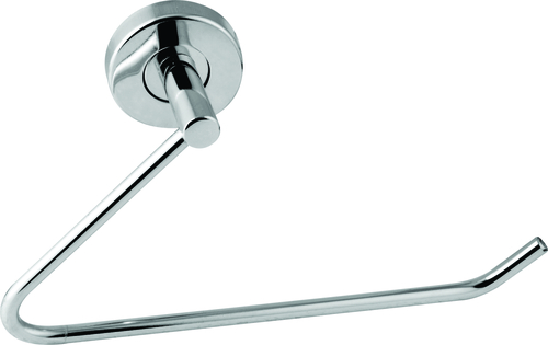 Towel Ring Ss Cp Solid Half Cut - 202 Grade Stainless Steel, Rectangular Shape | Elegant Appearance with Concealed Screw Mounting
