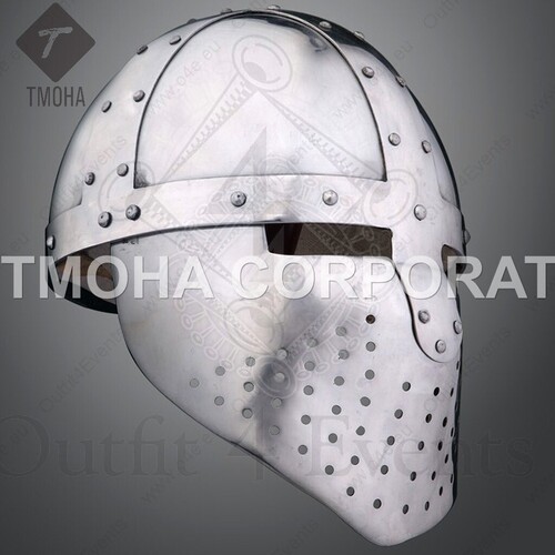 आयरन मध्यकालीन आर्मर हेलमेट नाइट हेलमेट क्रूसेडर हेलमेट वैकल्पिक एवेंटेल Ah0642 के साथ प्राचीन हेलमेट अर्ली वाइकिंग स्पैंगेनहेल्म