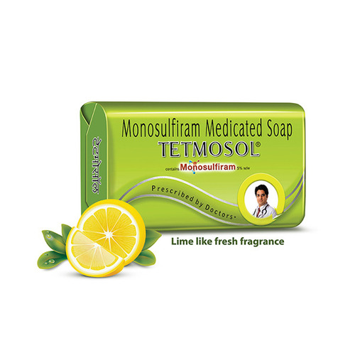 Monosulfiram Soap - 100 gm Bar, Yellow Color, Medium Foam, Medical Soap