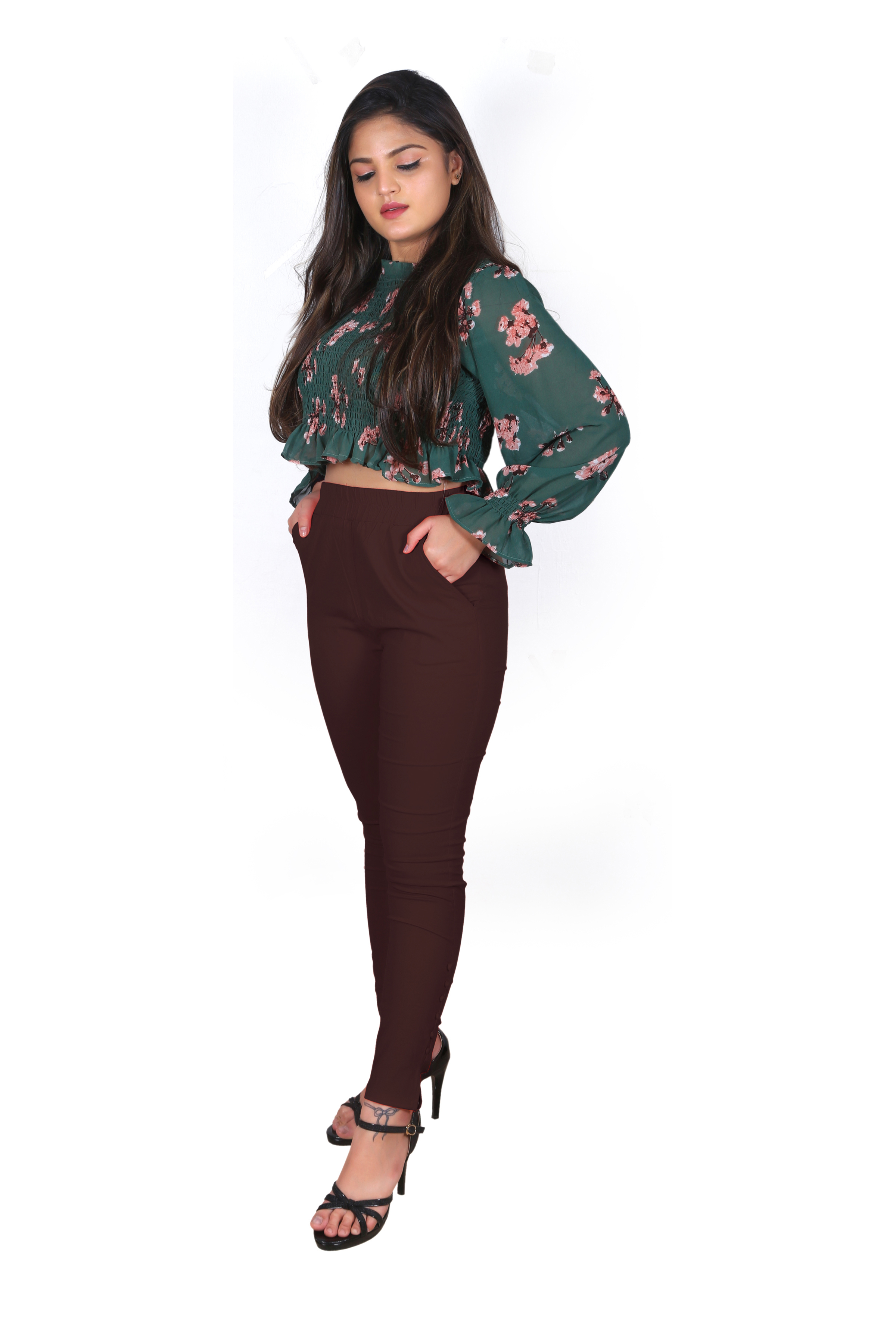 Rayon Cotton Lycra Potli Pant With Pockets
