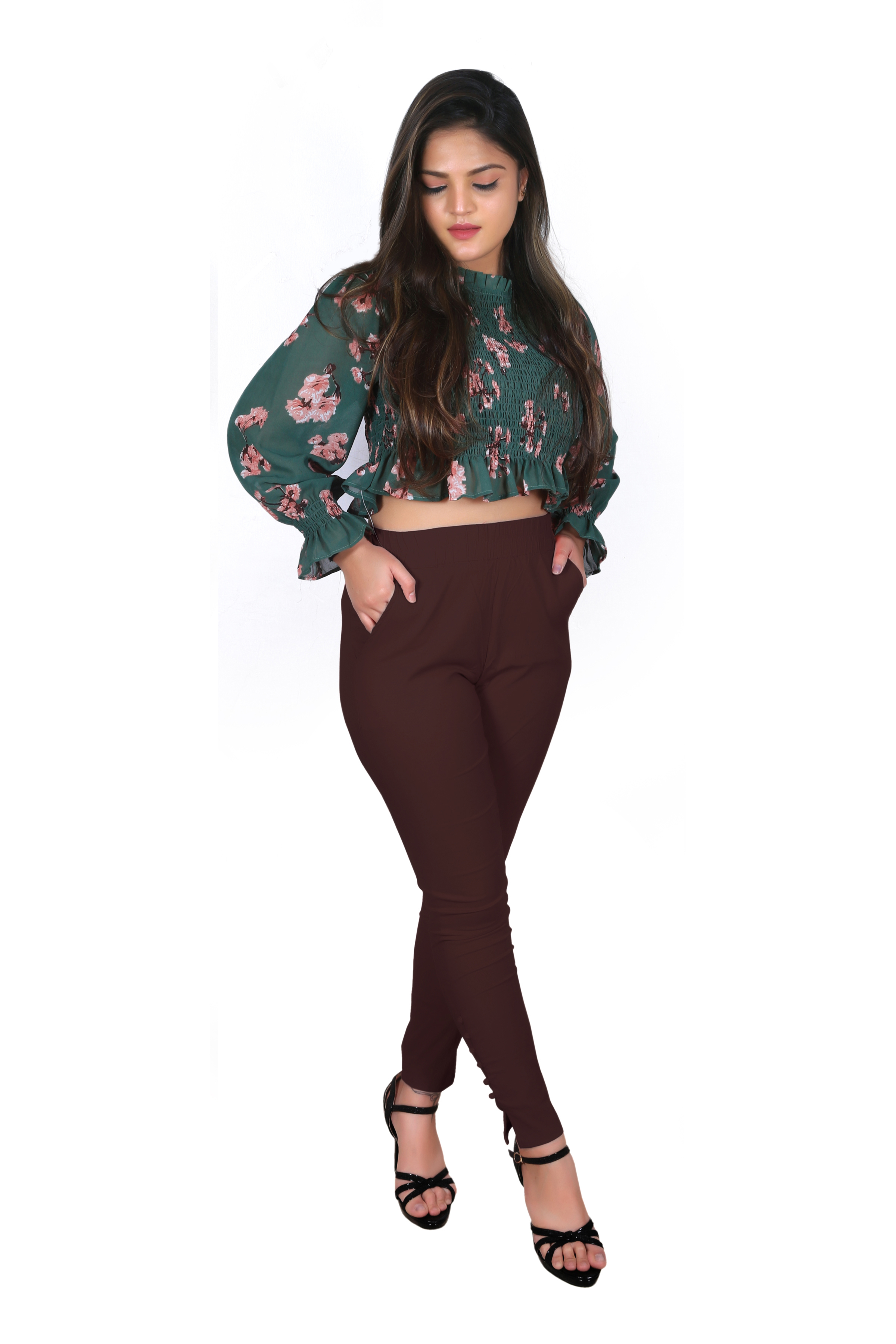 Rayon Cotton Lycra Potli Pant With Pockets