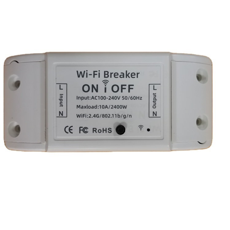 White Wifi Circuit Breaker 10a Smart Switch Tuya Full Automatic Automation Systems Control Smart Home System