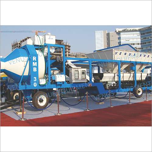 White Rmb Series Mobile Concrete Batching Plant