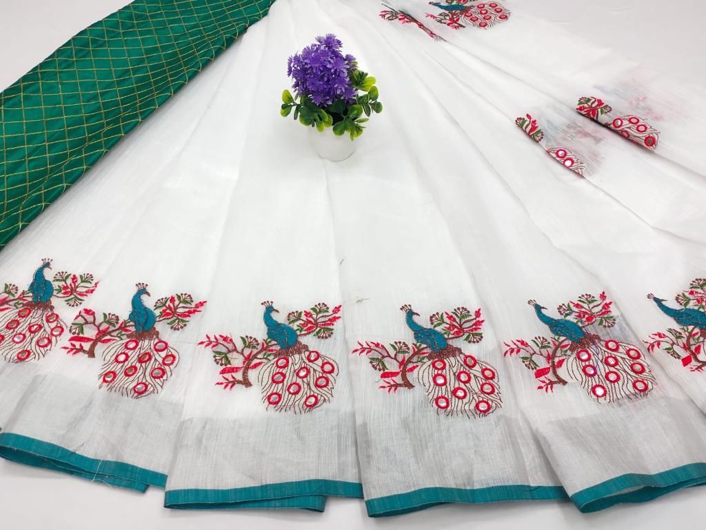 Indian Peacock Saree
