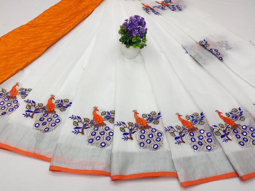 Indian Peacock Saree