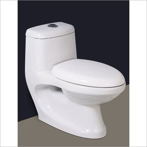 White One Piece Toilet Seat Installation Type: Floor Mounted