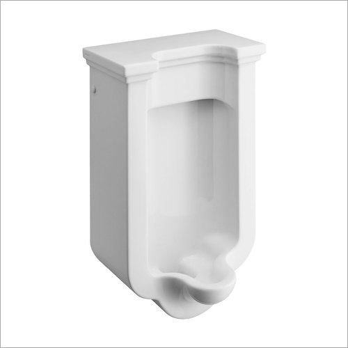 White Ceramic Gents Urinal - Elongated Shape, Wall Mounted Design | Featuring One-Piece Structure and Durable Ceramic Material