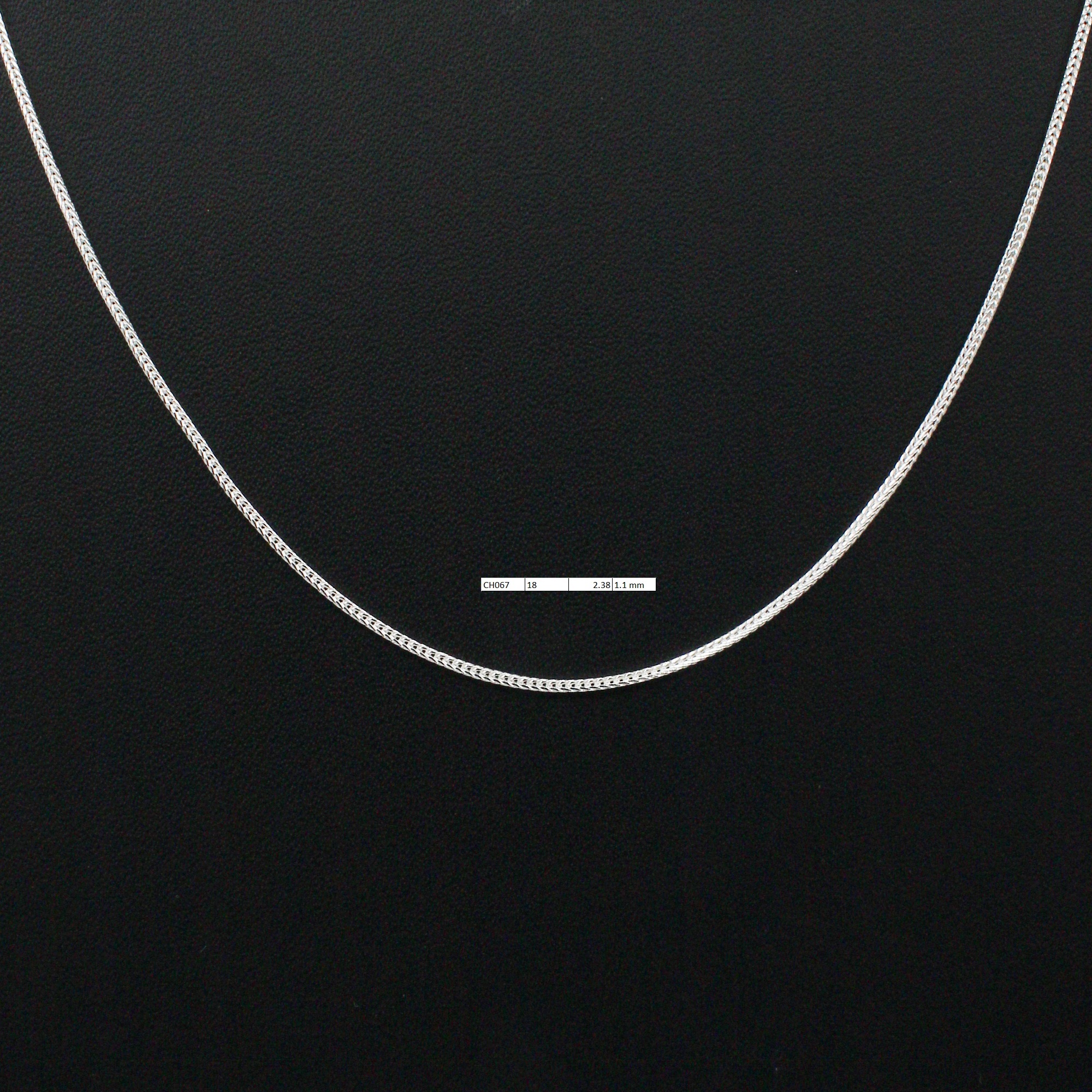 925 Sterling Silver Fox Tail Chain
