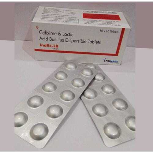 INDFIX LB - Cefixime & Lactic Acid Bacillus, 10mm Round Tablets | Fast Relief, Broad Spectrum, Improved Digestion