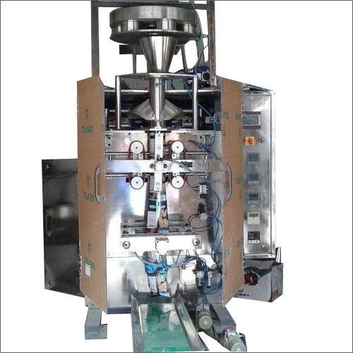 Collar Type Pouch Packaging Machine - Heavy Duty Metal Design, Automatic Operation with Warranty
