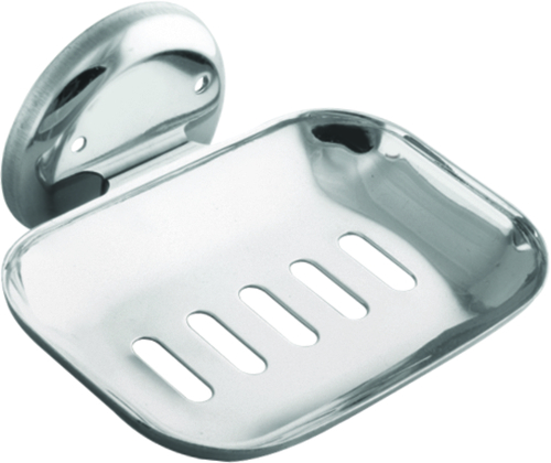 Soap Dish Chrome Plated Oval - Stainless Steel, Wall Mounted Design | Easy to Fit & Clean, Rust and Corrosion Proof, Elegant Style