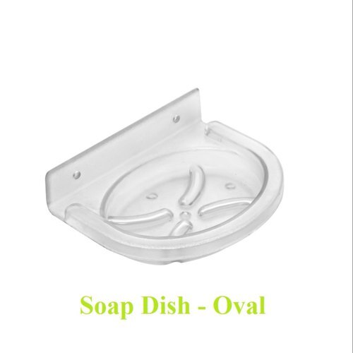 Soap Dish Unbreakable Square - Abs Unbreakable Plastic, Oval Shape, Matte Finish | Elegant Design, Wall Mount, 5 Year Warranty
