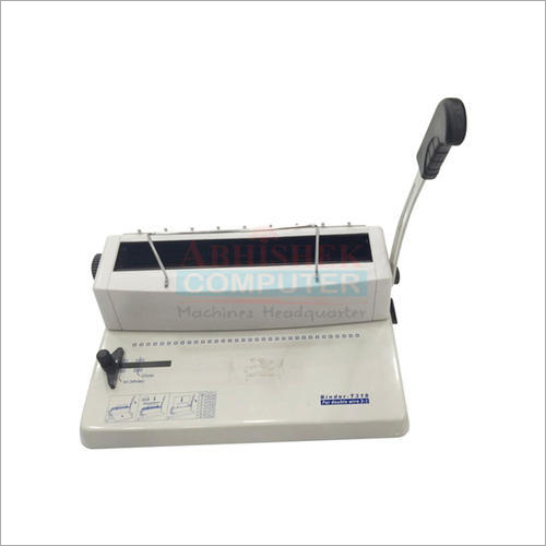 A4 Wiro Binding Machine - Mild Steel Construction, 3:1 Hole Size, Maximum Capacity 120 Pages | Manual Operation, Durable Design, Plastic Spiral Binding