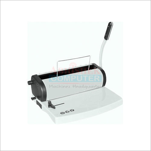 Calendar Binding Machine - High Strength Die Cast Aluminum, 370x290x150mm | Ergonomic Stainless Steel Handle, 120 Sheet Binding Capacity, Low Maintenance Design