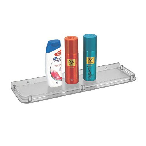 Nearly Unbreakable ABS Plastic Shelf - 18 Inch, Matte Finish | Wall Mount, Multipurpose Use for House, Office, Bathroom, Bedroom, Hotel