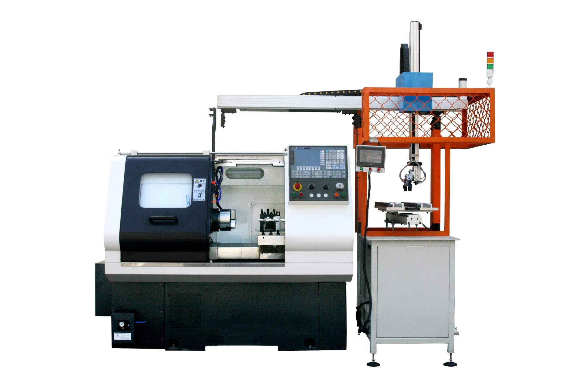 White Cnc Gantry Loader