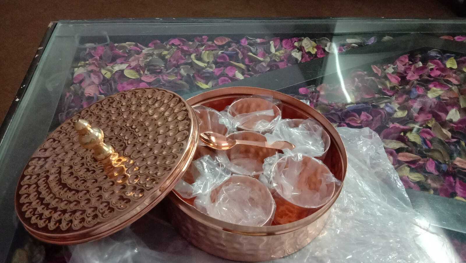 Brass Spice Box - Thick Metal Construction, Customized Size, Rustic Golden Finish | Ideal For Preserving Antioxidant Properties Of Spices And Dry Fruits