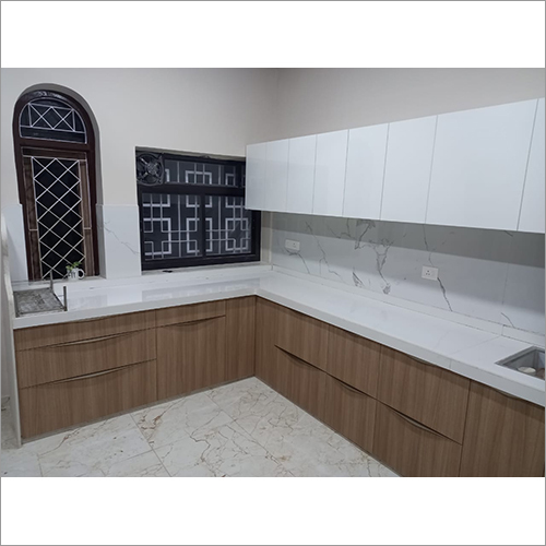 Modular Modern Kitchen - Wooden Design, Indian Style | Easy To Clean, Durable, High-quality Materials