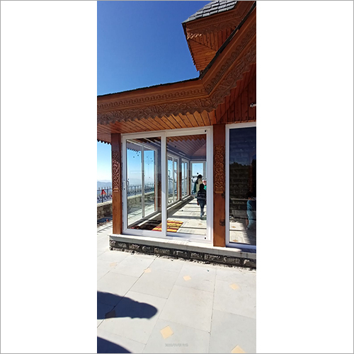 UPVC ब्राउन स्लाइडिंग डोर आवेदन: वाणिज्यिक