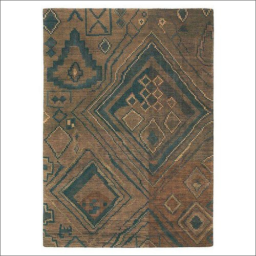 धोने योग्य आयताकार चेनिल रग