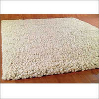 धोने योग्य आयताकार ऊनी आसन