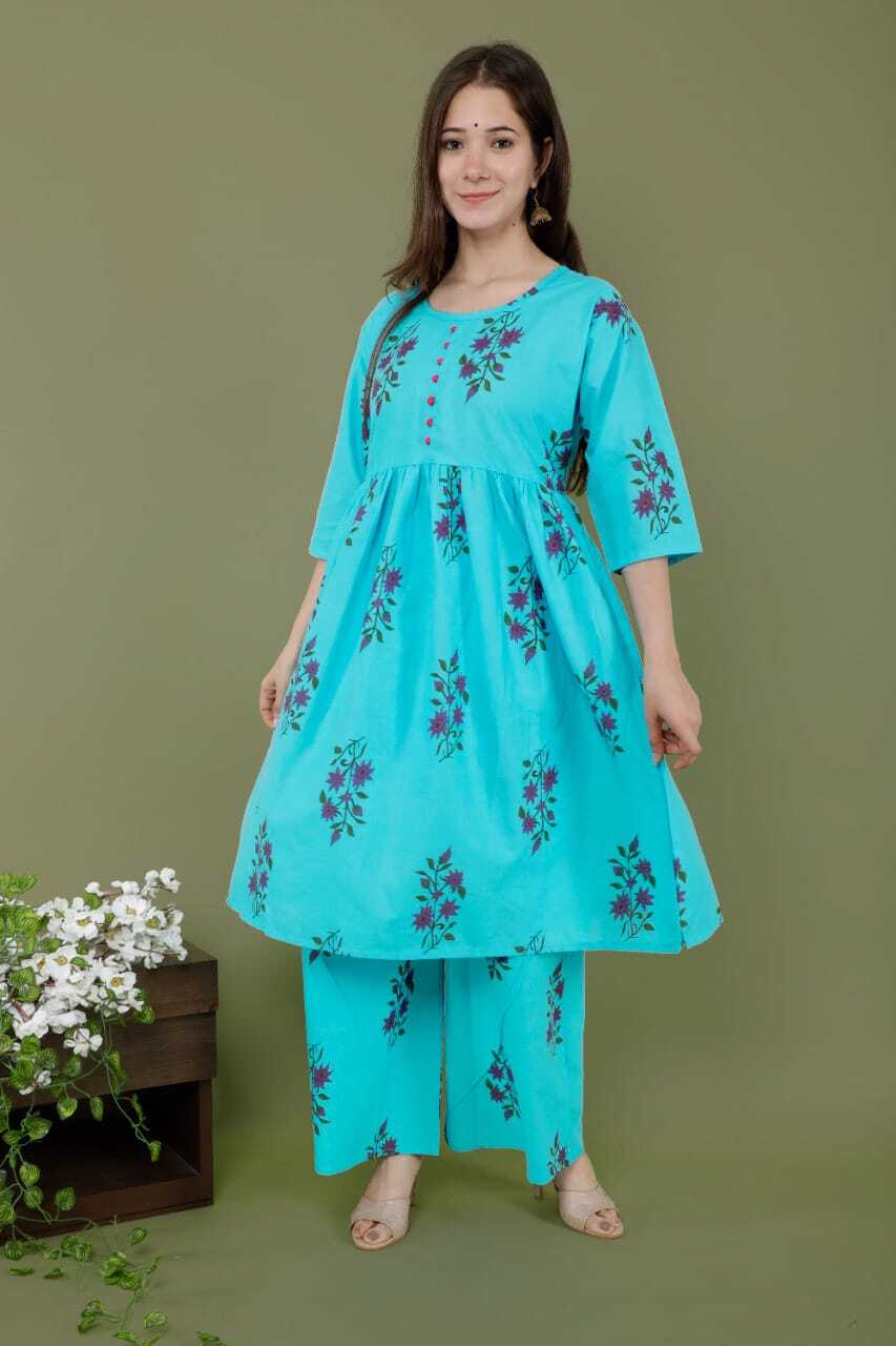 Plazo Kurti Sets - Rayon & Cotton Blend, Size M-l-xl-xxl , 4 Color Options | Breathable, Washable, Long Sleeve, Printed Design For Ladies
