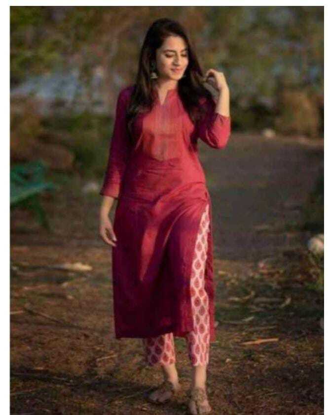 Plazo Kurti Sets - Rayon & Cotton Blend, Size M-l-xl-xxl , 4 Color Options | Breathable, Washable, Long Sleeve, Printed Design For Ladies