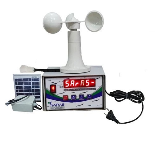 White Wireless Cup Anemometer For Crane