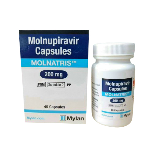 Molnupiravir Capsules - 200mg Dosage, Store Below 30°C, As Prescribed by Doctor