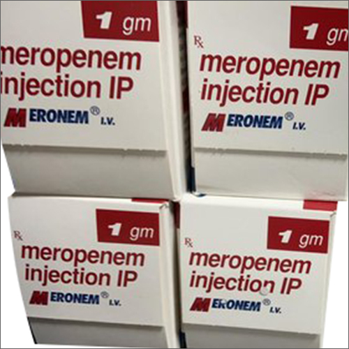 1g Meropenem Injection IP - IV Only, General Medicine for Critical Bacterial Infections | Effective for Skin and Abdominal Infections, Air-Tight Packaging, Store Refrigerated
