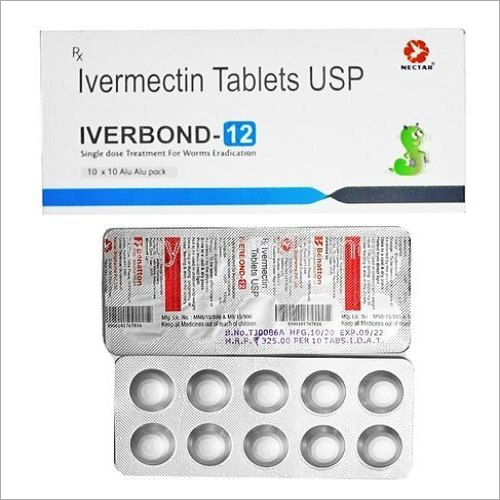 आइवरबॉन्ड -12 आइवरमेक्टिन 12 एमजी टैबलेट जनरल मेडिसिन