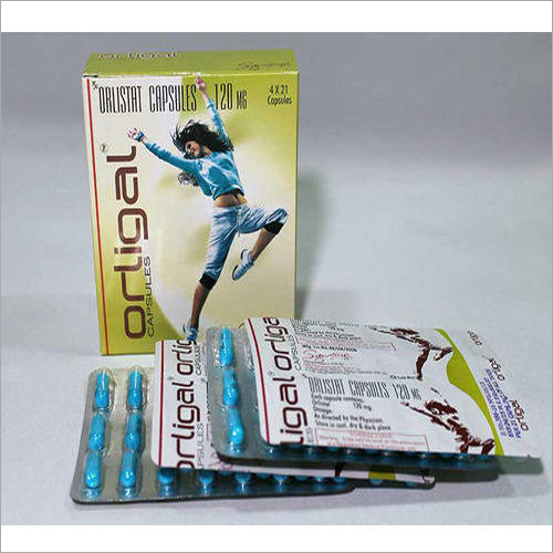 Orlistat Capsules - 120 mg, 30 Count Box | Anti-Obesity Medication for Weight Loss Aid