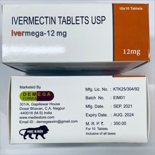 Ivermega 12 Mg Tablet General Medicines