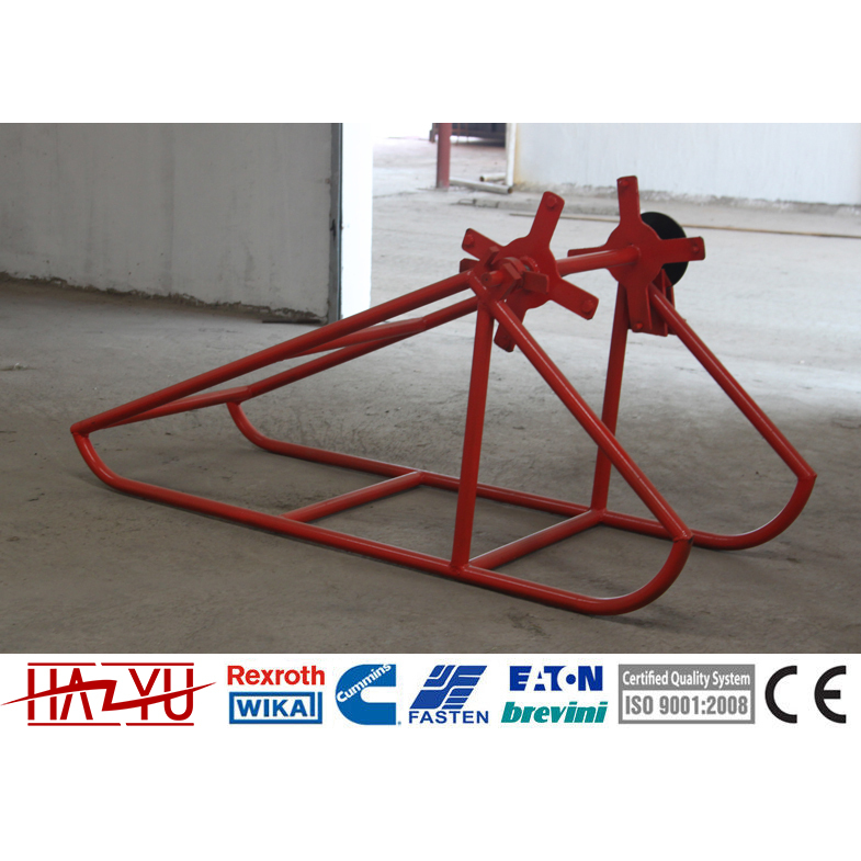 Tycvc Cradle Reel Elevators - Welded Steel Dimensions 2550x1325x1060mm To 3020x1060x1130mm Automatic Disc Brake | 0-150kg Tension For Power Line Applications