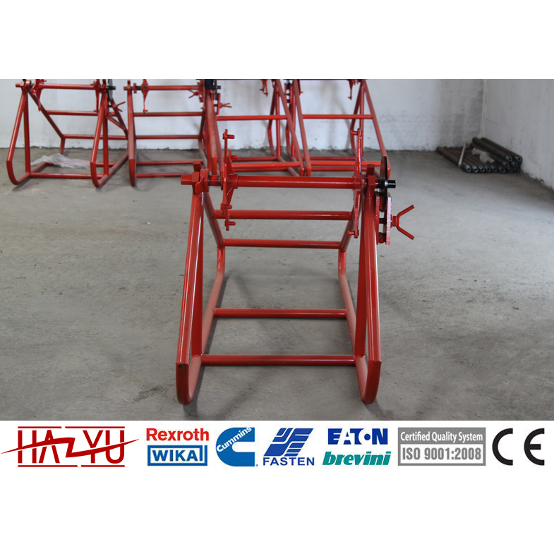 Tycvc Cradle Reel Elevators - Welded Steel Dimensions 2550x1325x1060mm To 3020x1060x1130mm Automatic Disc Brake | 0-150kg Tension For Power Line Applications