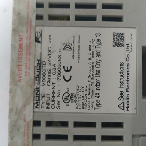 Fuji V9060itd Human Machine Interface - Hmi