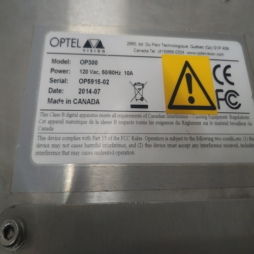 Optel Vision Op300 Inspector Vision System Operator Display