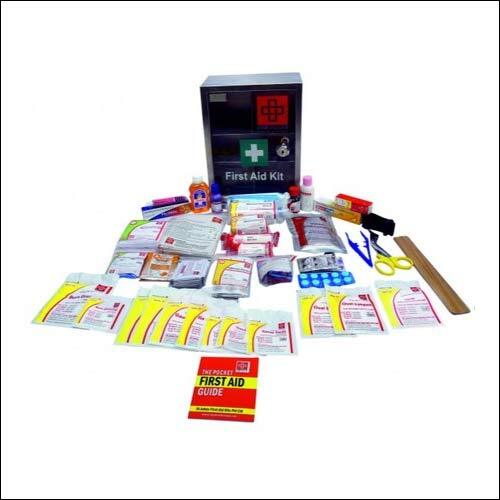 Sjf S2 -औद्योगिक प्राथमिक चिकित्सा किट छोटा - St Johns प्राथमिक चिकित्सा - स्टेनलेस स्टील बॉक्स