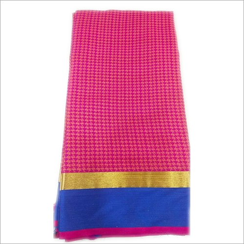 Ladies Cotton Saree - 5.5 m Length, Unstitched Blouse Piece | Party Wear, Premium Zari Border, Comfortable Cotton Fabric