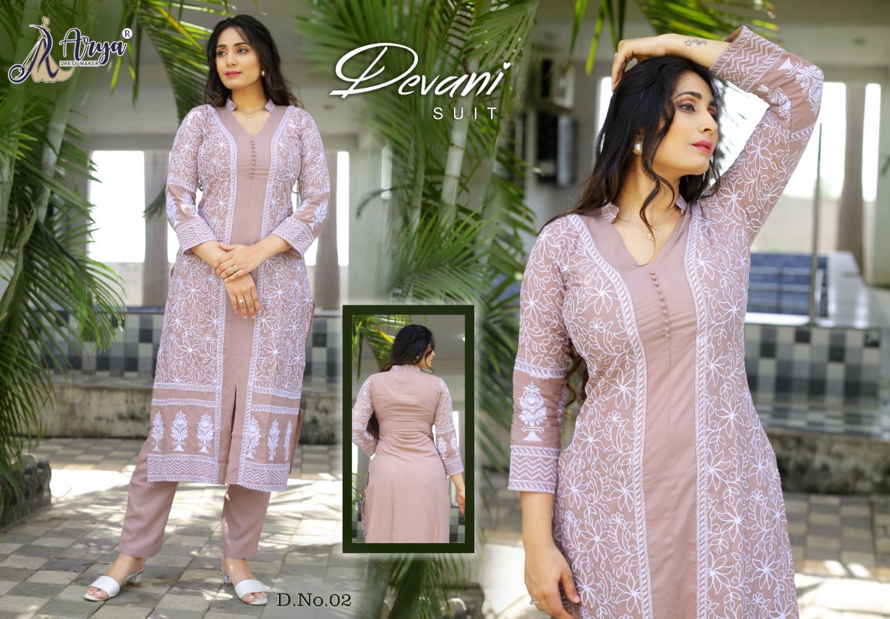 Washable Thredwork Kurti