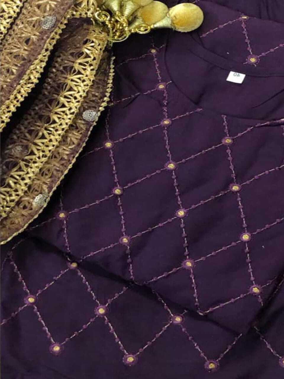 Kurti Plazo And Dupatta Set - Heavy 14 Kg Rayon With Classical Embroidery, Customized Sizes S-xxl, Breathable & Washable, 3/4th Sleeve Design