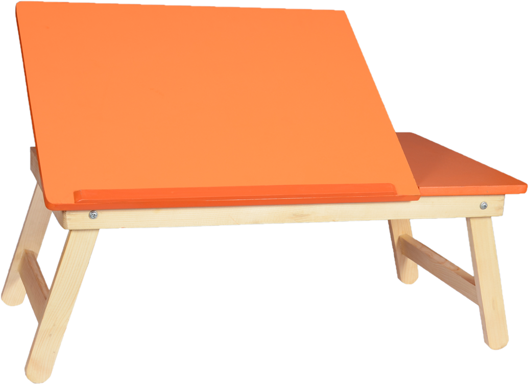 Multi Orange Half Laptop Table
