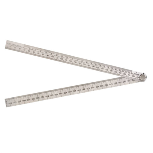 Stainless Steel Model 1204 Metric Only Folding Ruler