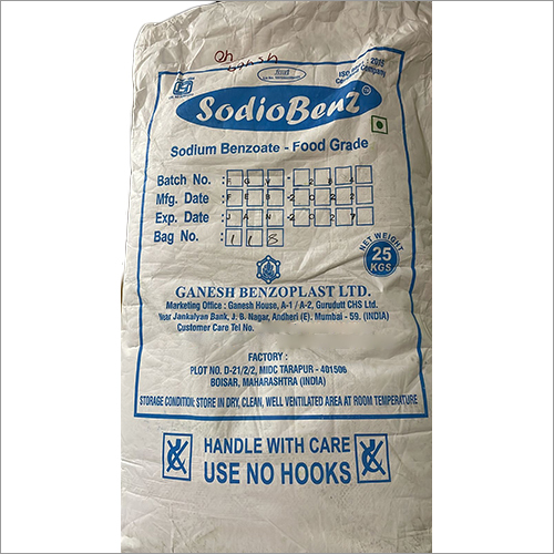 Sodium Benzoate Food Grade - Storage: Room Temperature