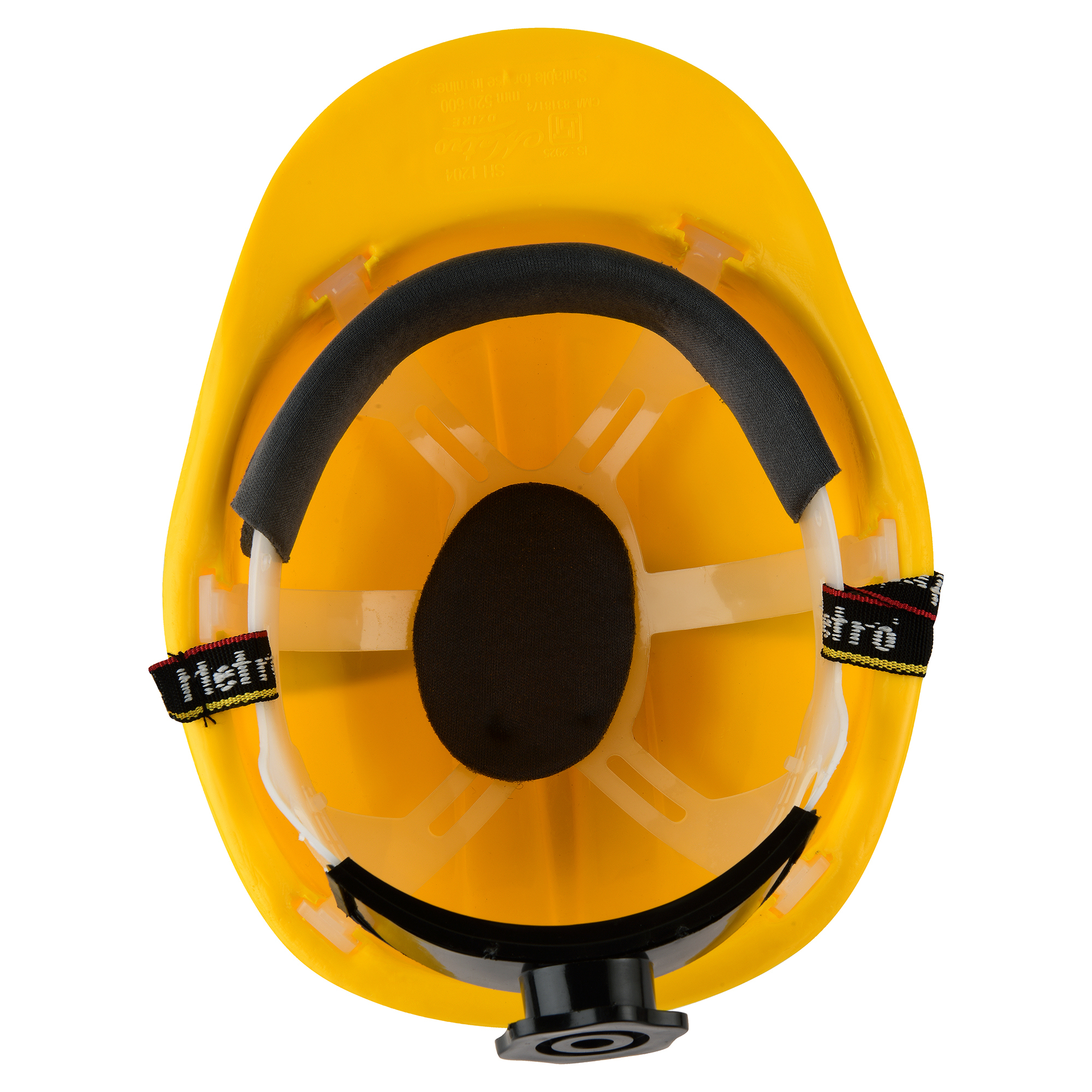 Metro White Safety Helmet - Color: Yellow