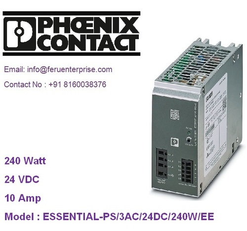 एसेंशियल-Ps3/ac/24dc/240w/ee फीनिक्स कॉन्टैक्ट स्म्प्स पावर सप्लाई दक्षता: 89%