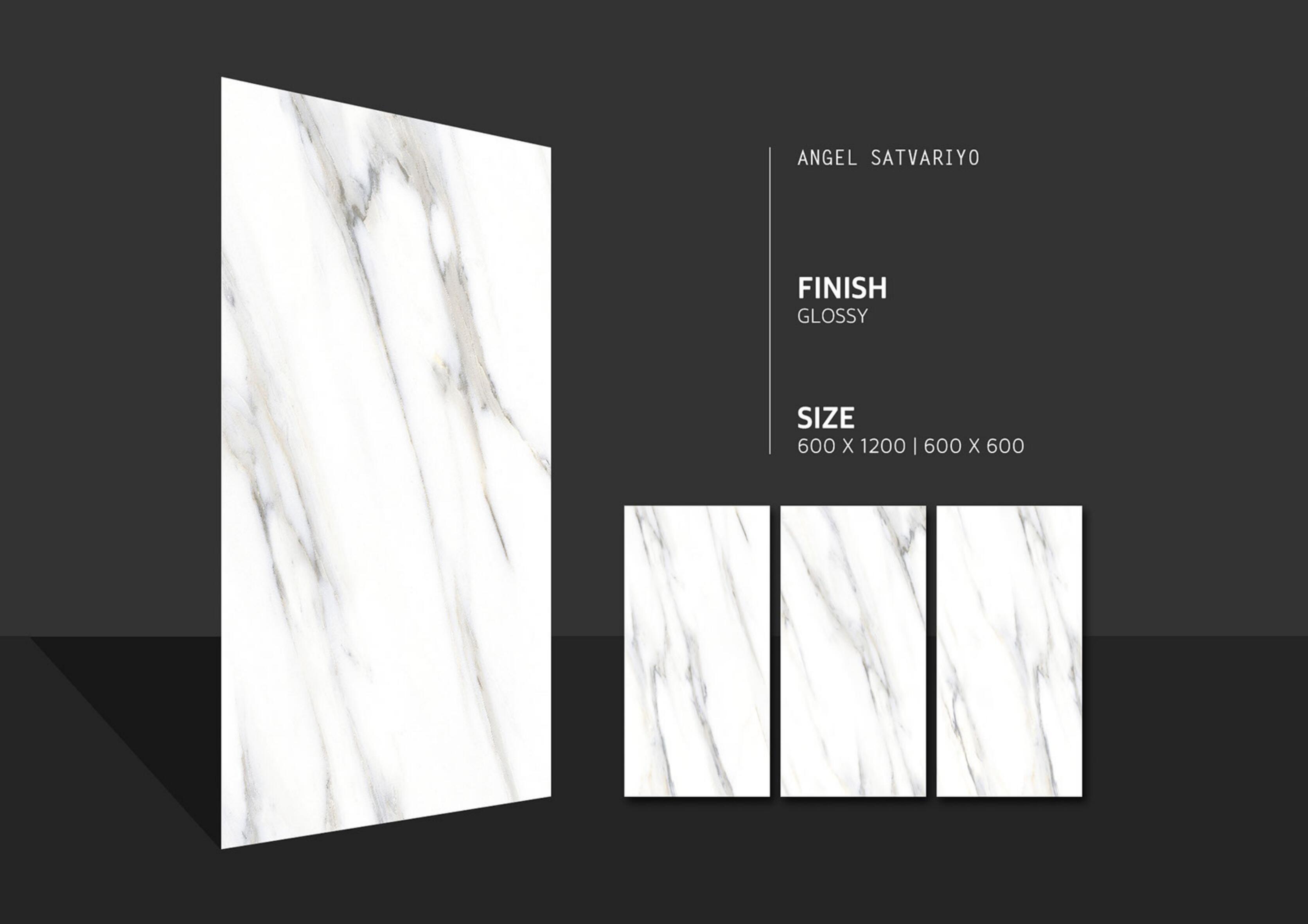 Porcelain Tiles - 600x1200mm, Polished Glazed Vitrified Tiles, Acid-resistant, Antibacterial, Firebrick, Heat Insulation Features